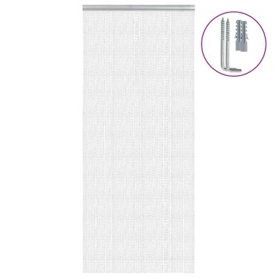 vidaXL Záves na dvere 90x212 cm hliník