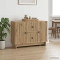 vidaXL Servírovacia skriňa Dub artisan 89 x 34,5 x 60 cm