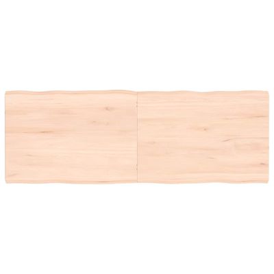 vidaXL Stolová doska 140x50x(2-4) cm neošetrený masív živé hrany