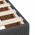 vidaXL Posteľ boxspring s matracom Tmavosivá 140 x 190 cm Látka