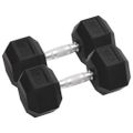 vidaXL Jednoručné činky 2 ks 12,5 kg celkové liatina