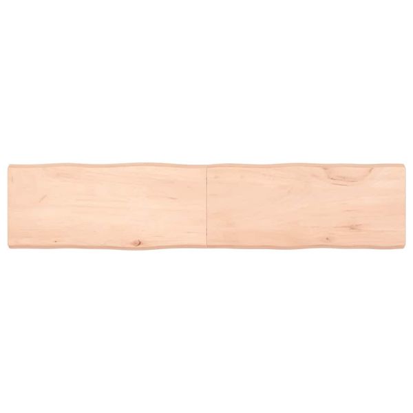 vidaXL Stolová doska 180x40x(2-6) cm neošetrený masív živé hrany