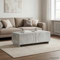 vidaXL Konferenčný stolík Betónovo sivá 102 x 50,5 x 35 cm