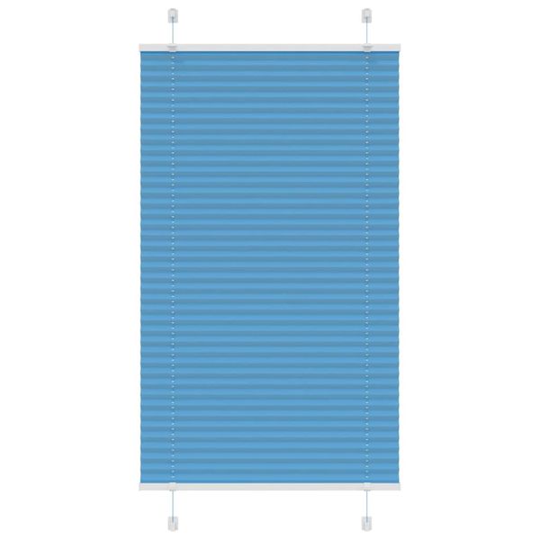 vidaXL Plisovaná roleta modrá 80x150 cm, šírka látky 79,4 cm, polyester