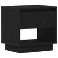 vidaXL Nočný stolík Čierny dub 45 x 34 x 44 cm Kompozitné drevo