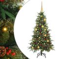vidaXL Umelý Sklápací Vianočný Stromček Zelená 120 cm PE a PVC