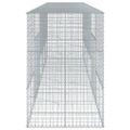 vidaXL Gabiónový kôš s krytom 500x100x150 cm pozinkované železo