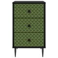 vidaXL Nočný stolík GELEEN 2 ks Čierny dub 36 x 33 x 61 cm