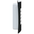 vidaXL Exteriérové nástenné svietidlo 2 ks Čierna 23,5 x 9 x 26 cm