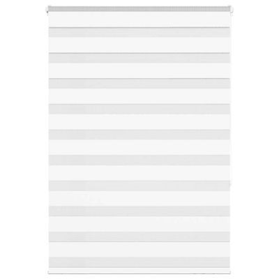 vidaXL Zebra roleta biela 100x150 cm šírka látky 95,9 cm polyester