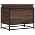 vidaXL Úložný box s vekom hnedý dub 60x40x51,5 cm kompozitné drevo