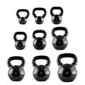 Kettlebell pokrytý vinylom HMS KNV24 24 kg, čierny