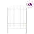 vidaXL Záhradný plot WOERDEN 6 ks 170 x 225 cm Biela