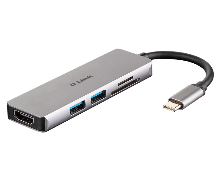 D-Link 5-in-1 USB-C Hub with HDMI a SD/microSD Card Reader