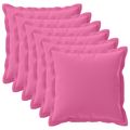 vidaXL Poťah na podložku 6 ks HOUTEN Ružová 70 x 70 cm Polyester