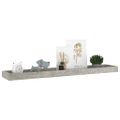 vidaXL Terasové nástenné police 4 ks betónovo sivé 80x15x4 cm MDF