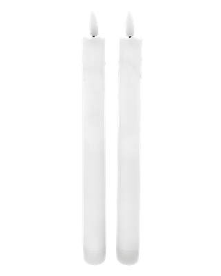 Dlhé LED sviece - biele, 2ks HOME DECOR HD-114