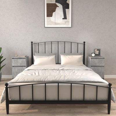 vidaXL Nočné stolíky 2 ks betónové sivé 40x35x70 cm