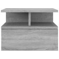 vidaXL Nástenné nočné stolíky 2 ks sivé sonoma 40x31x27cm sprac. drevo