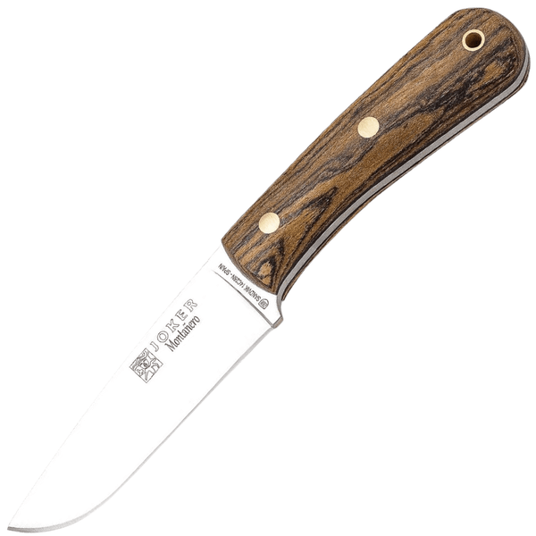 JOKER CB134 MONTANERO outdoorový nôž 11 cm, drevo Bocote, kožené puzdro