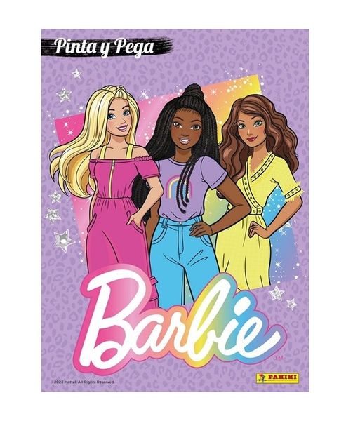 Omaľovanky + samolepky Barbie A4