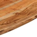 vidaXL Stolová doska 80x80x3,8 cm štvorcová masívna akácia živá hrana
