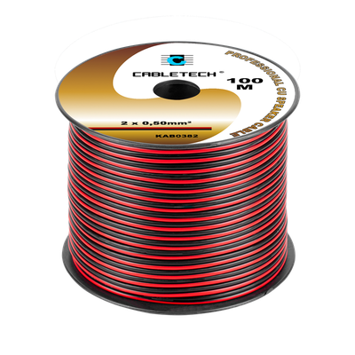 Kábel dvojlinka Cabletech KAB0382 2x 0,5 mm červeno-čierna CU