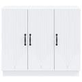 vidaXL Servírovacia skriňa Biela 89 x 34,5 x 77 cm Kompozitné drevo