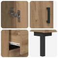 vidaXL Highboard 2 ks Remeselný dub 69,5 x 34 x 180 cm