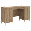 vidaXL Stôl Dub artisan 142,5 x 50 x 75 cm Kompozitné drevo
