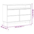 vidaXL Skrinka so zásuvkami FLAM 110x40x80 cm borovicový masív