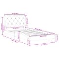 vidaXL Rám postele bez matraca ružový 100x200 cm zamat
