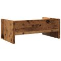 vidaXL Stojan na monitor staré drevo 42x24x16 cm kompozitné drevo