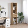 vidaXL Highboard Remeselný dub 40 x 42,5 x 185 cm Kompozitné drevo