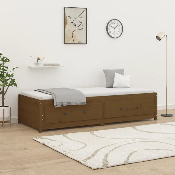 vidaXL Denná posteľ medovo-hnedá 80x200 cm borovicový masív