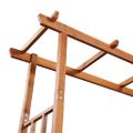 vidaXL Záhradná pergola s lavičkou a kvetináčom akáciové drevo