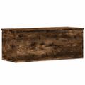 vidaXL Úložný box dymový dub 90x35x35 cm spracované drevo
