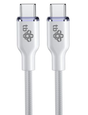 TB USB C - USB C 60W Glamour kábel 1,5m biely