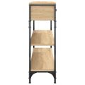 vidaXL Konzolový stolík dub sonoma 100x25x75 cm kompozitné drevo