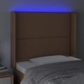 VidaXL Čelo postele hnedé 103x16x118/128 cm umelá koža