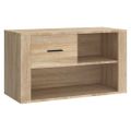 vidaXL Botník dub sonoma 80x35x45 cm spracované drevo