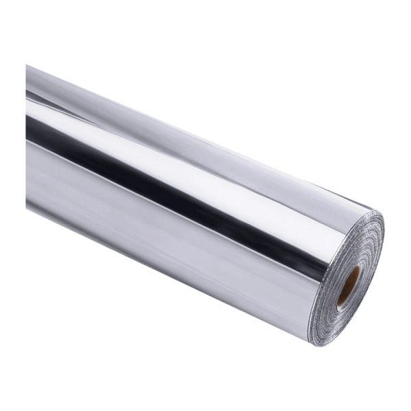 Samolepiaca fólia HTVRONT v odtieni Chrome Metallic, 30,5 cm x 90 cm (strieborná)