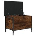 vidaXL Úložná lavička dymový dub 62x42x45 cm kompozitné drevo