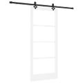 vidaXL Posuvné dvere ORKDAL 86 x 198,5 cm Biela a čierna