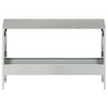 vidaXL Krmná žľab pre slede Strieborná 81 x 32 x 53,5 cm