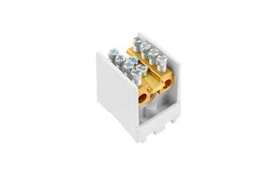 Svorkovnica stúpacia HAK/1/25D, nekrytá, 80A, 1pól., 1x25mm2 a 4x16mm2, na DIN