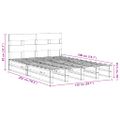vidaXL Posteľ bez matraca voskový 150x200 cm masívna borovica