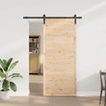 vidaXL Posuvné dvere Prírodná 80 x 208 cm Borovicový masív