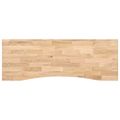 vidaXL Doska stolíka neošetrená 140x60x2,5 cm dubový masív obdĺžnikový