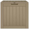 vidaXL Záhradný úložný box sivý 55,5x43x53 cm polypropylén